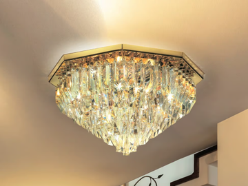 CRISTALLI 5034 - Glass ceiling lamp by Patrizia Volpato - view 2